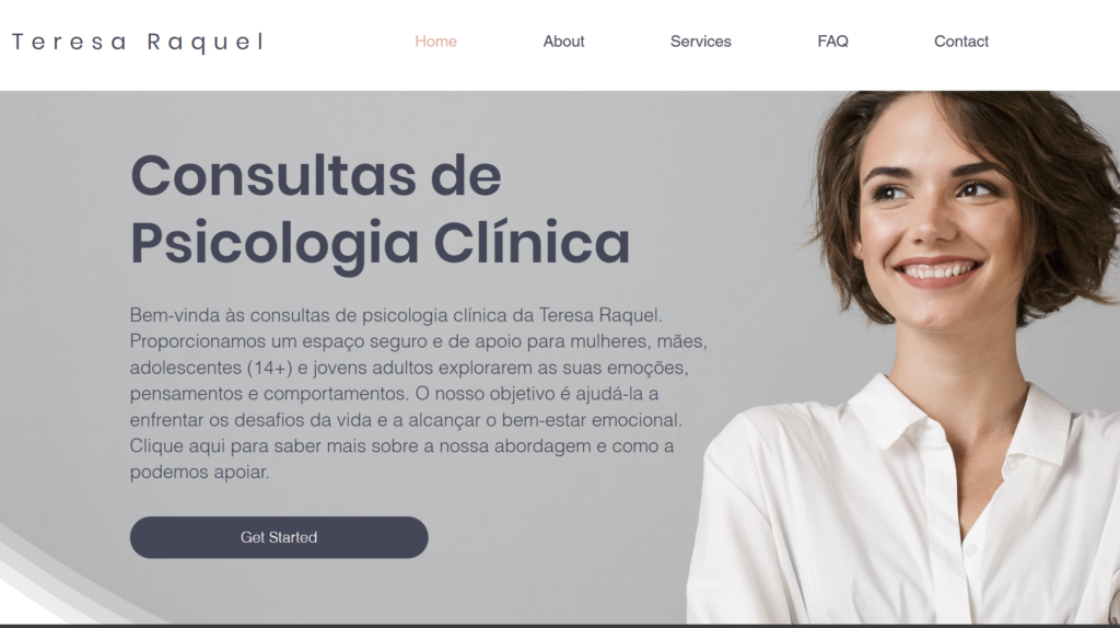 Website Made For Client Business Named: Teresa Raquel