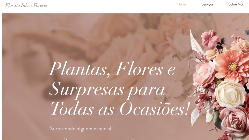 Website Made For Client Business Named: Florista Inlove Forever